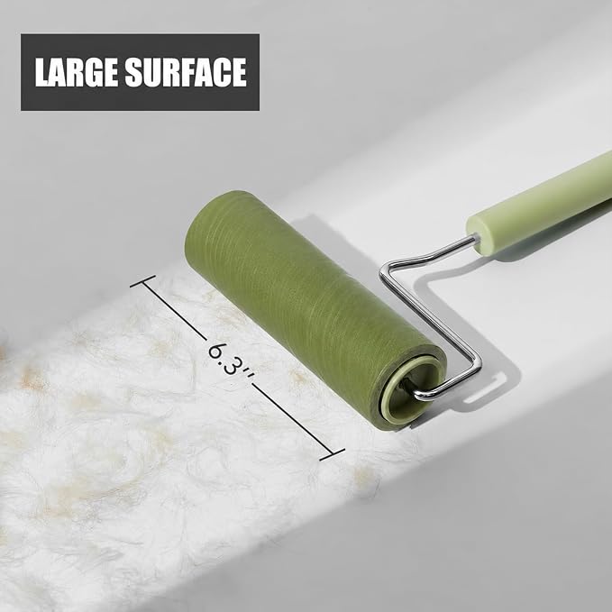 Extra Sticky Large Surface Lint Roller, 6.3''Wide Roller - Image 2
