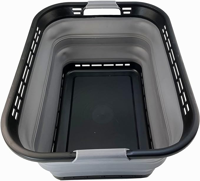 SAMMART 42L Collapsible Plastic Laundry Basket by SAMMART
