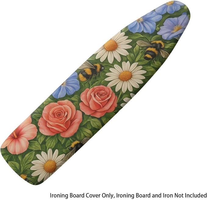 Rose Ironing Board Cover Non Stick Scorch Ironing Board Cover and Pad Standard - Image 6