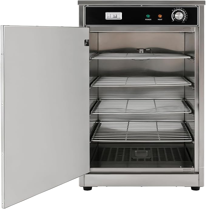 5Tier Commercial Food Warmer, 600W Food Warming Cabinet 110V Countertop Heated Holding Cabinet Electric Hot Box Food Warmer with Digital Display, 86~185℉ Temperature Control