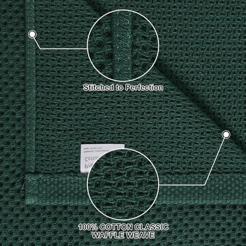 Homaxy 10 Pack 100% Cotton Kitchen Towels and Dishcloths Set - Image 2