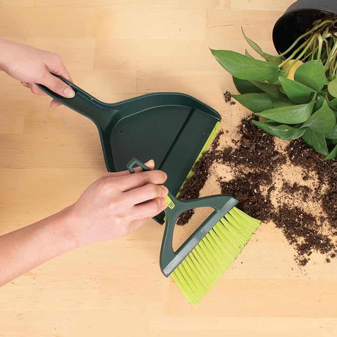 Pine-Sol Mini Dustpan and Brush Set | Nesting Snap-On Design | Portable - Image 2