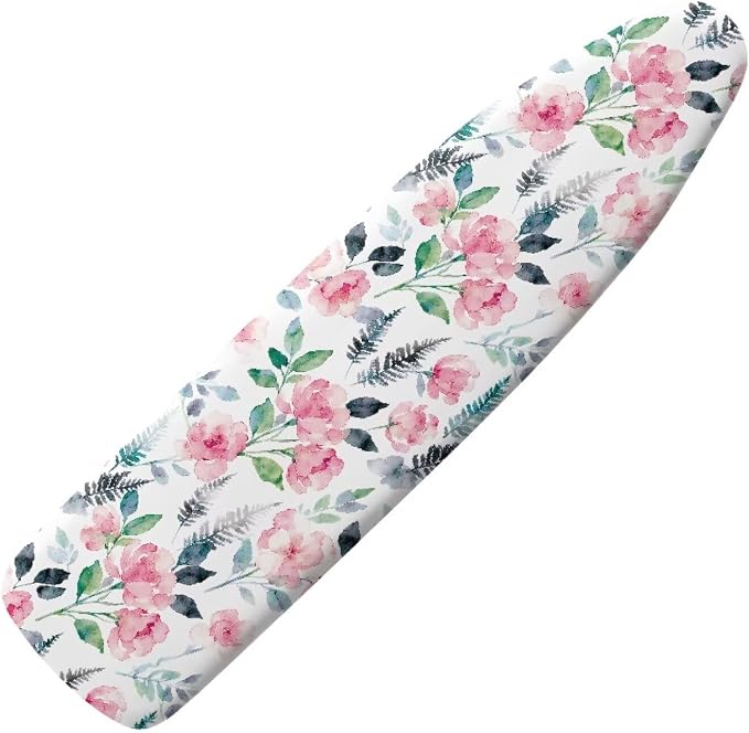 Wild Flower Ironing Board Cover, Iron Board Cover Non-Slip Thick Ironing Board by Hinthetall