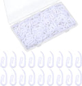 Wonderjune 300 Pcs White Plastic Curtain Hooks by Wonderjune