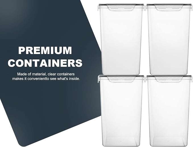 M MCIRCO Extra Large 4 Pack, 6.5L/7qt/220oz Tall Food Storage Containers | - Image 4