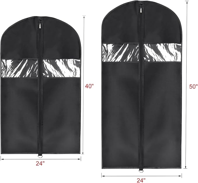 Univivi Garment Bags Suit Bag for Storage and Travel, 40/50 Inch, Oxford Fabrics - Image 2