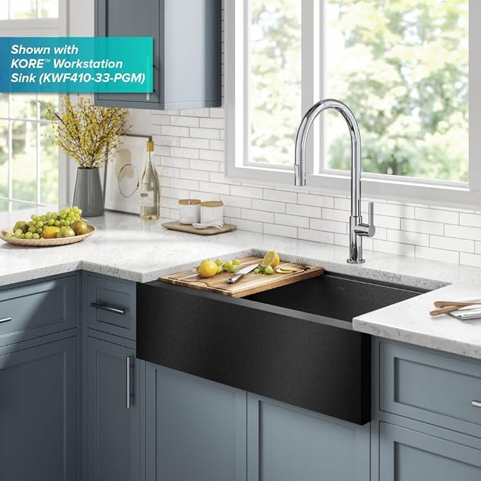 KRAUS Oletto High-Arc Single Handle Pull-Down Kitchen Faucet in Chrome - Image 11