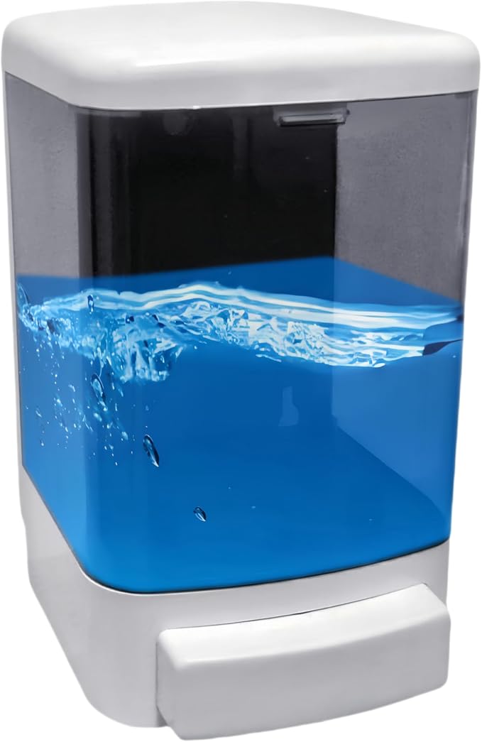 Manual Soap Dispenser Wall Mounted 33.8oz Bathroom Commercial | Durable ABS by NUHOUSEBABY