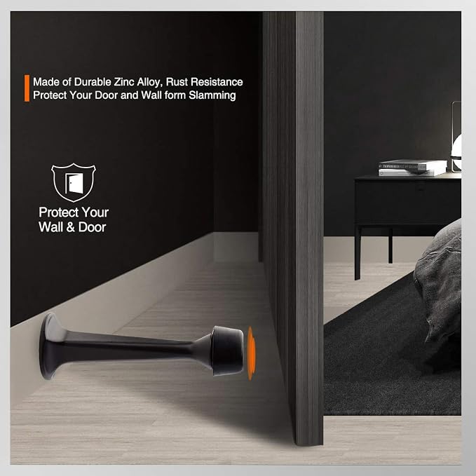 16 Pack Solid Rigid Door Stops - Image 5