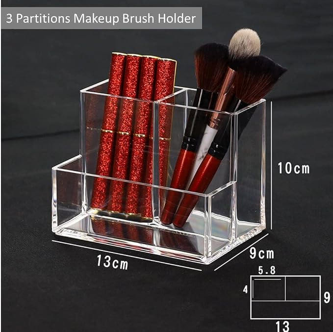Acrylic Makeup Organizer Cosmetic Storage Makeup Display Case Makeup Brush - Image 2