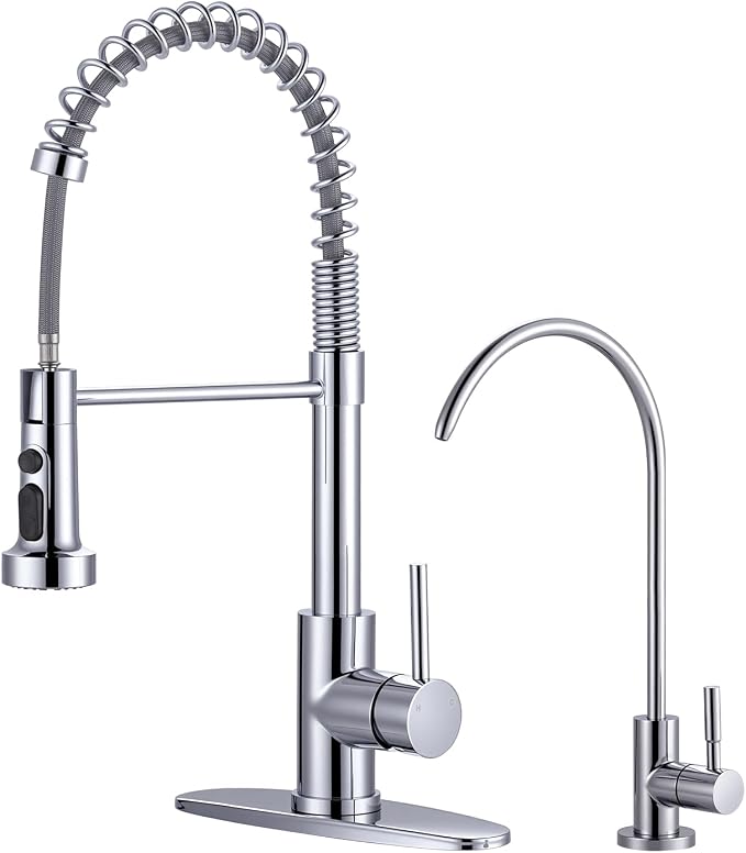 Kitchen Faucet and Water Filter Faucet: Chrome Kitchen Sink Faucet by ARCORA