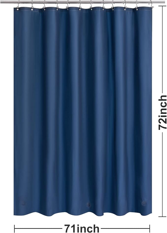 Barossa Design Navy Blue Shower Curtain Liner Standard Size - Image 7