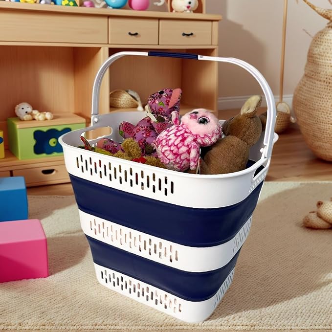 SAMMART 38L Collapsible Plastic Laundry Basket - Image 4
