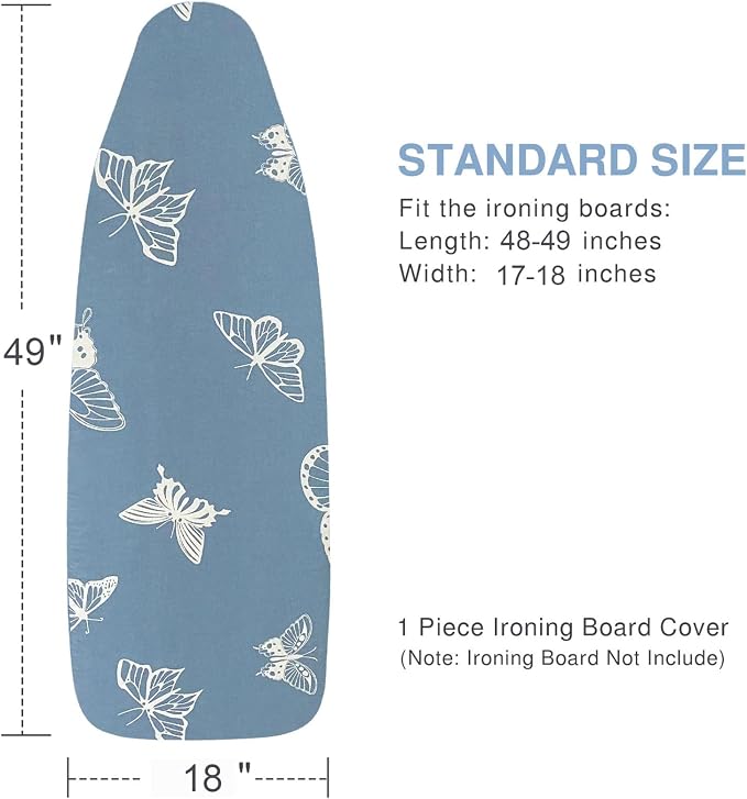 VividPaw Ironing Board Cover and Pad 18x49, Extra Wide, Thick Padding, Elastic - Image 2