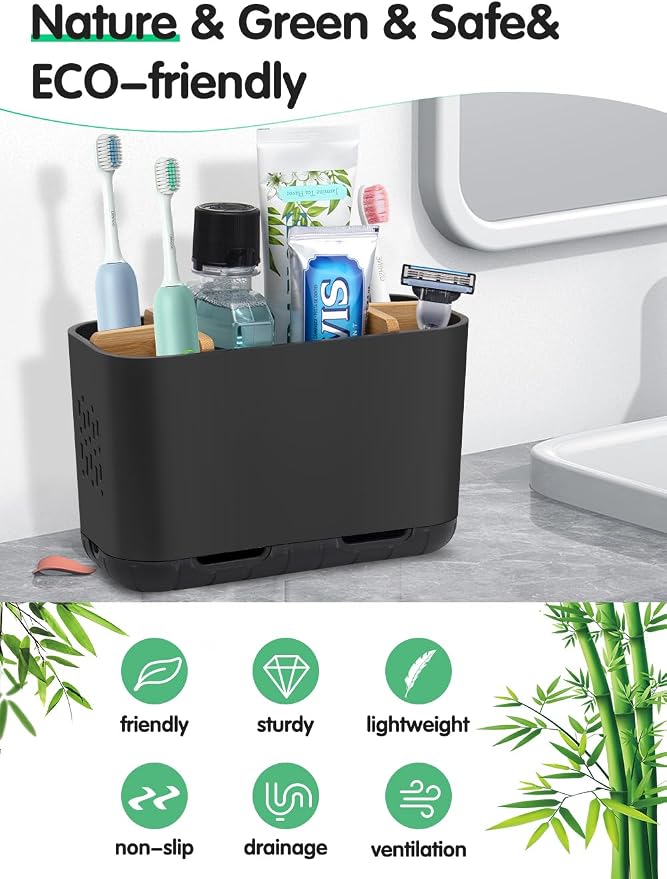 GFWARE Black Toothbrush Holder - Image 2
