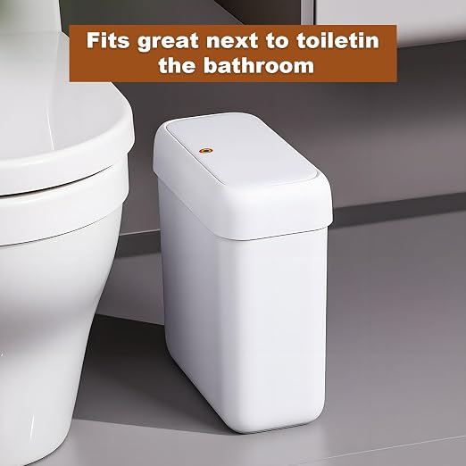 funest 2 Pack Bathroom Trash Can - Image 2