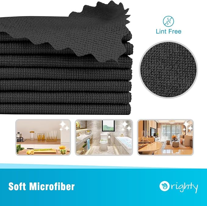 Orighty Microfiber Cleaning Cloth, 400 Pack Highly Absorbent Cleaning Rags - Image 2