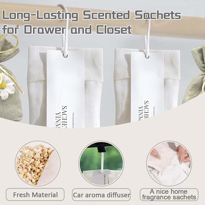 6-Pack Scented Sachets, Air Freshener Bags - Image 6