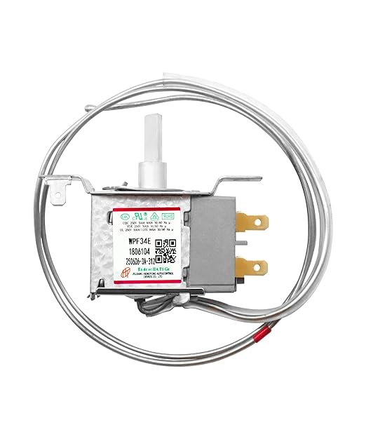 WPF34E Mini Fridge Thermostat Fits for Hisense Refrigerator,2Pin 1806104 Universal Freezer&Refrigerator Thermostat Controller
