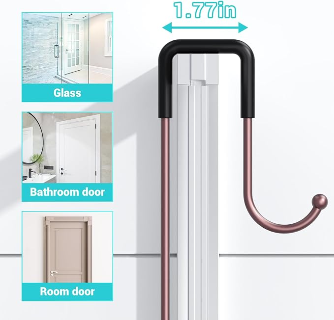 Over the Door Shower Caddy Hanging: No Drill Rustproof Shower Organizer - Image 5