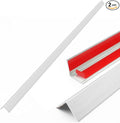 2pcs 57"L*1.42"W Aluminum Self-Adhesive Wall Corner Protectors, Wall Furniture Bumper, Safety Baby Proofing Corner Cushion Table Edge, Wide Coverage and Easy to Install - Silver