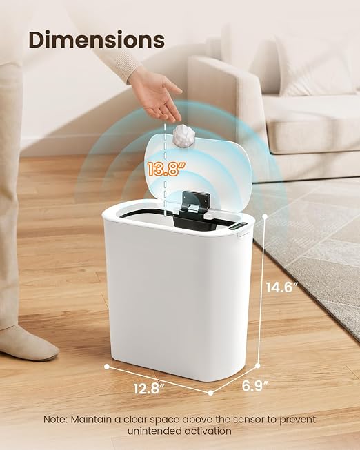 TIPGO 5 Gallon Automatic Bathroom Trash Can - Image 6