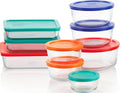 Pyrex Simply Store Mixed Sized Glass Food Storage Set by Pyrex