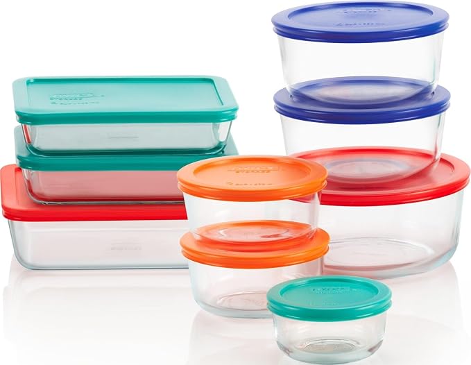 Pyrex Simply Store Mixed Sized Glass Food Storage Set by Pyrex