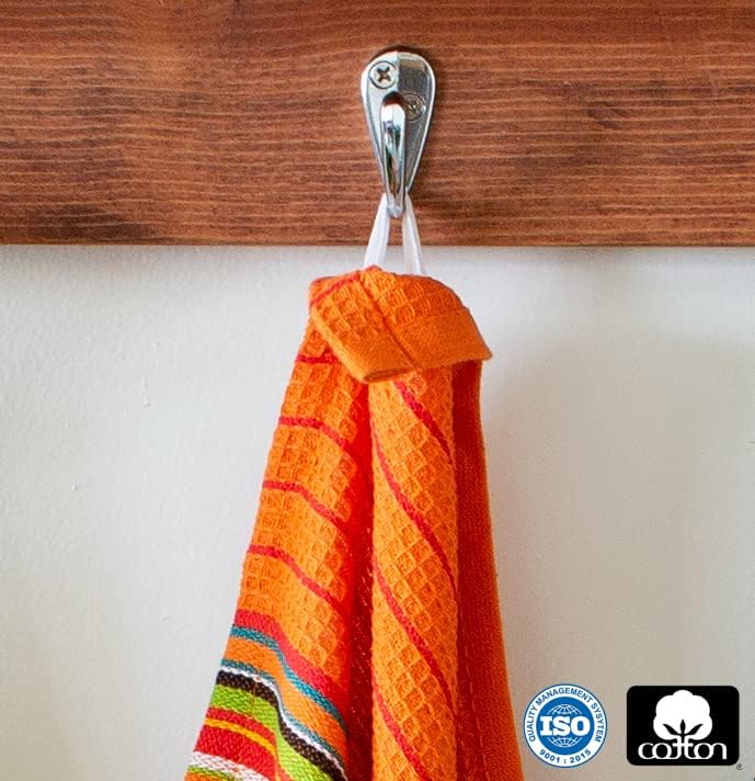 COTTON CRAFT Salsa Stripe Kitchen Towels - Image 4
