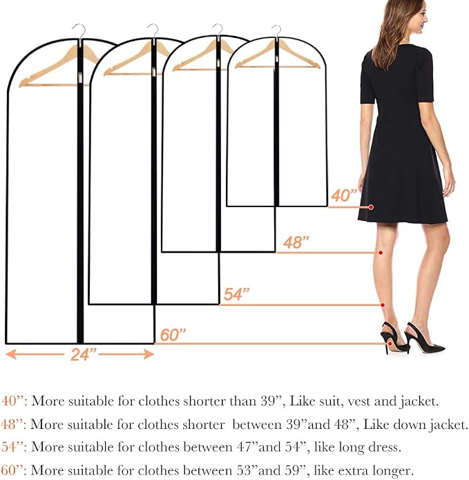 Clear Garment Bags Clothes Covers - Image 2