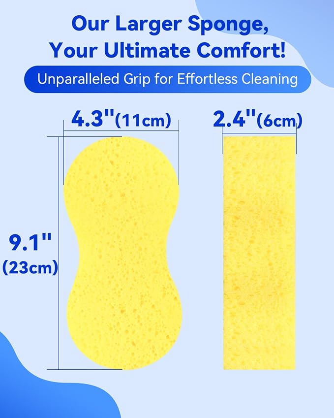 Temede Large Car Wash Sponges, Extra Thick Foam Sponges, Extra Thick - Image 2