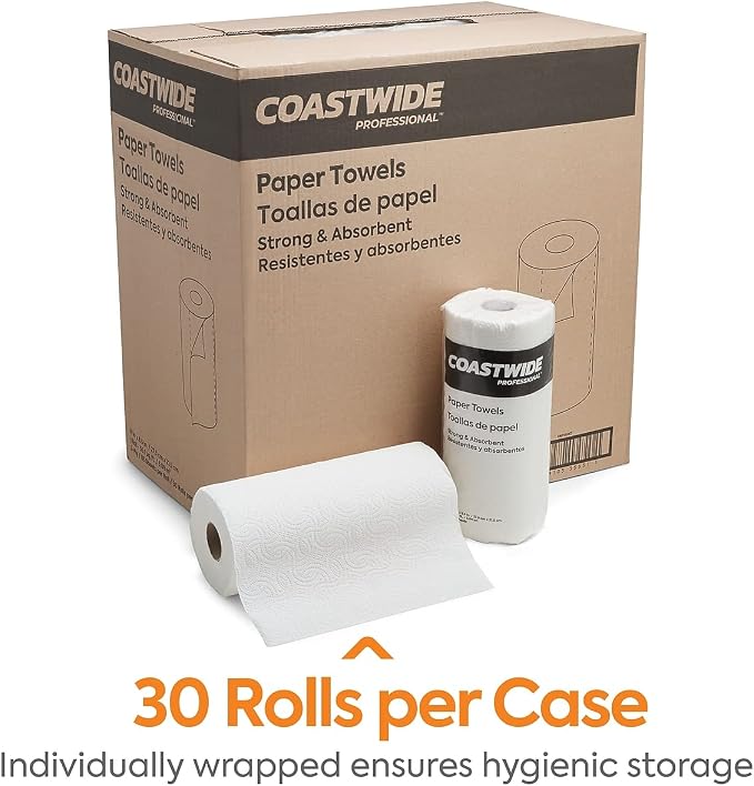 Coastwide Professional Paper Towels, 85 Sheets/Roll, 30 Rolls/Pack - Image 2