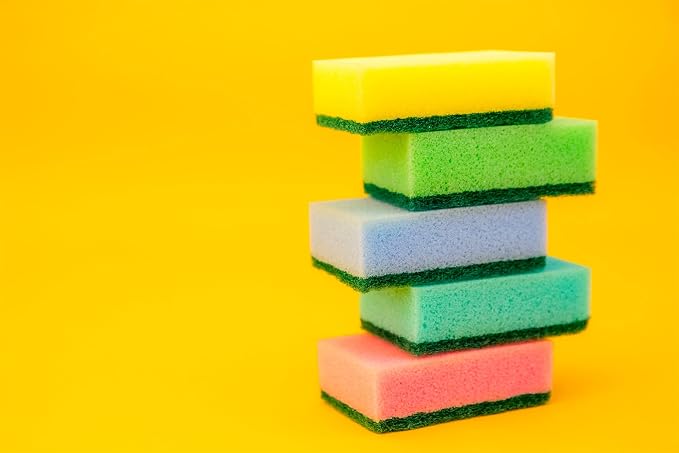 DecorRack 40 Kitchen Scrub Sponges, Heavy Duty Bulk Pack - Image 9