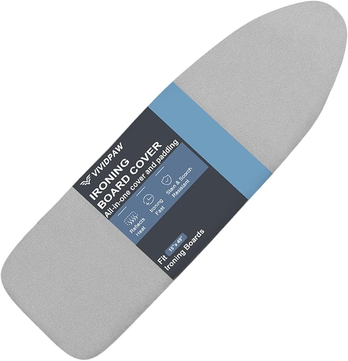 VividPaw Ironing Board Cover and Pad, Thick Padding by VividPaw