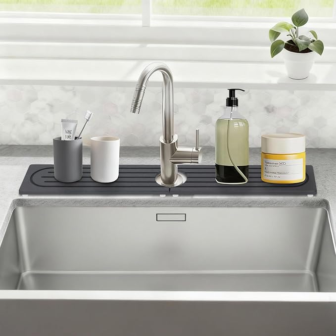 Stone Faucet Mat for Kitchen Sink by NSVNSV