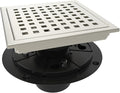 6 Inch Square Shower Floor Drain by WEBANG