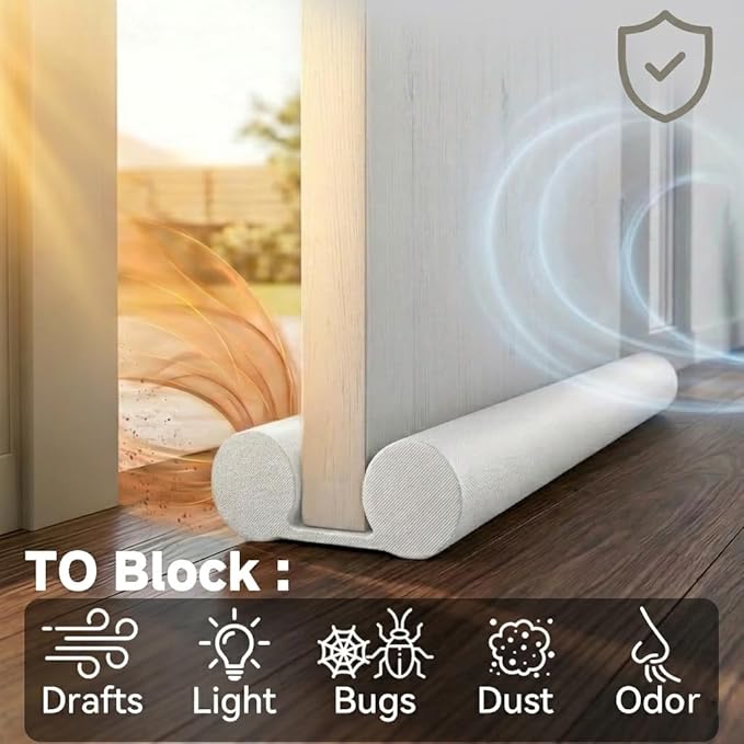MAXTID 32" Door Draft Stopper, Air Breeze Wind Blocker, Bedroom | Must Haves - Image 3
