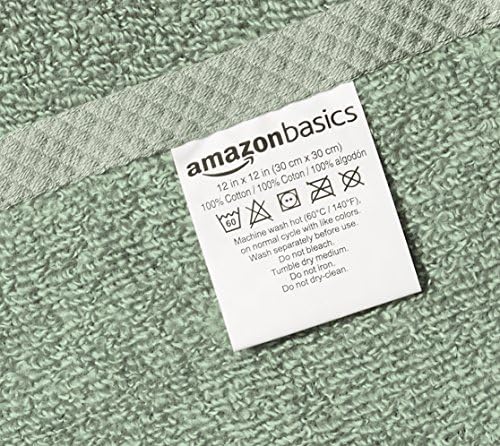 Amazon Basics Cotton Washcloths, Lightweight Quick-Dry, Comfy and Soft - Image 4