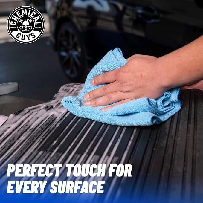 Chemical Guys MICBLUE03 Workhorse Professional Microfiber Towel - Image 4