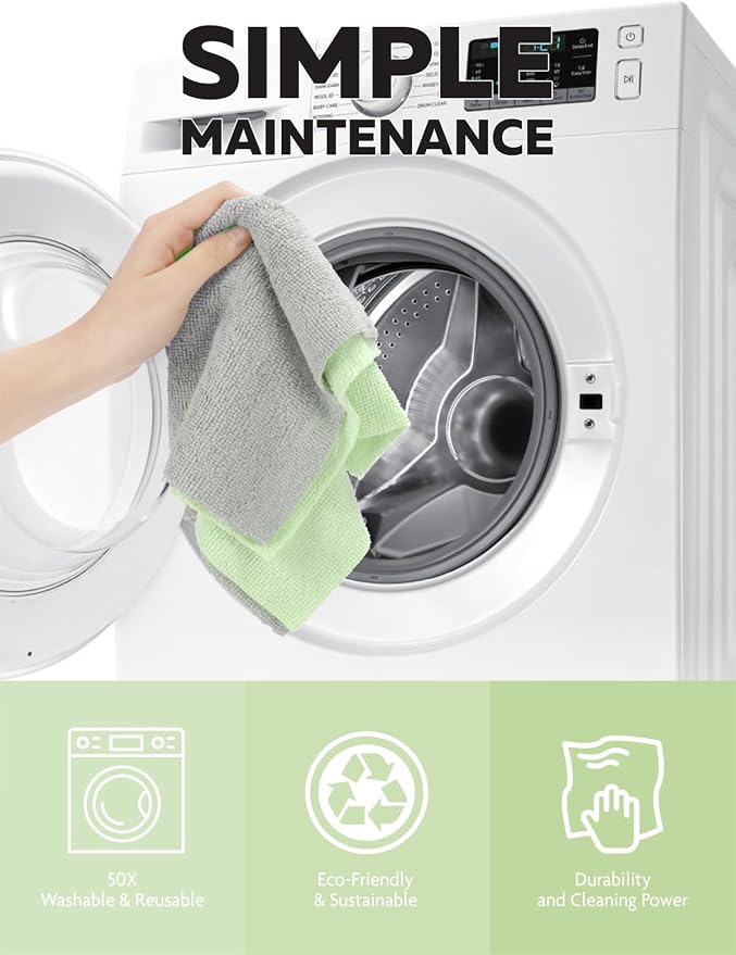 Fantasticlean Microfiber Cleaning Cloth Roll- 75 Sheets, Tear-away Microfiber - Image 7
