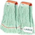 Nine Forty 2-Pack Industrial and Commercial-Grade Looped End Wet Mop Head Refill by NineForty