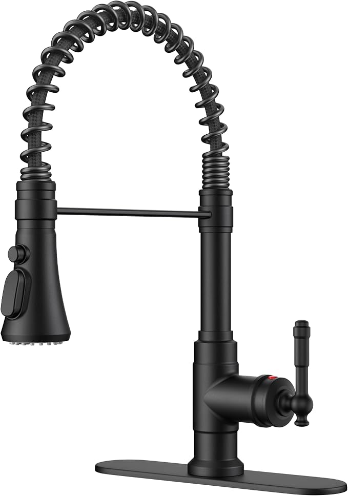 FORIOUS Vintage Black Kitchen Faucet by FORIOUS