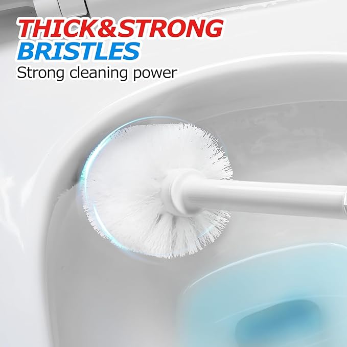 FORASTO 2in1 Toilet Brush & Plunger Set, Bathroom Essentials - Image 5