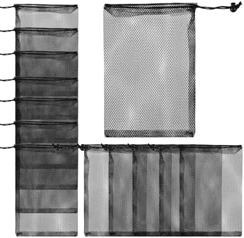 Grevosea 12Pcs Drawstring Mesh Bag, 8X12 Inch Nylon Mesh Drawstring Bags by Unknown
