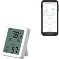 YoLink Indoor Thermometer Hygrometer YS8023 with LCD Comfort Display, Magnetic Mount for Kitchen Use, Max/Min Tracking, LoRa, 5-Year Battery, Alexa/IFTTT – Hub Required