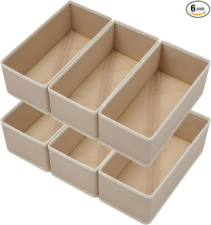 Bructhun Sock Drawer Organizer 6 Pack by Bructhun