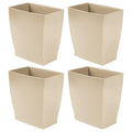 iDesign Small Plastic Bathroom Trash Can, Slim Rectangle Garbage Bin by iDesign
