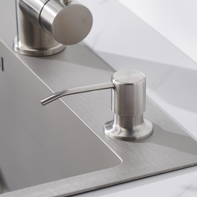 Soap Dispenser for Kitchen Sink, Built in Soap Dispenser Brushed Nickel | - Image 7