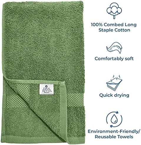 DAN RIVER Luxury Hand Towel – Soft, Quick-Drying, Premium Cotton Towel - Image 3