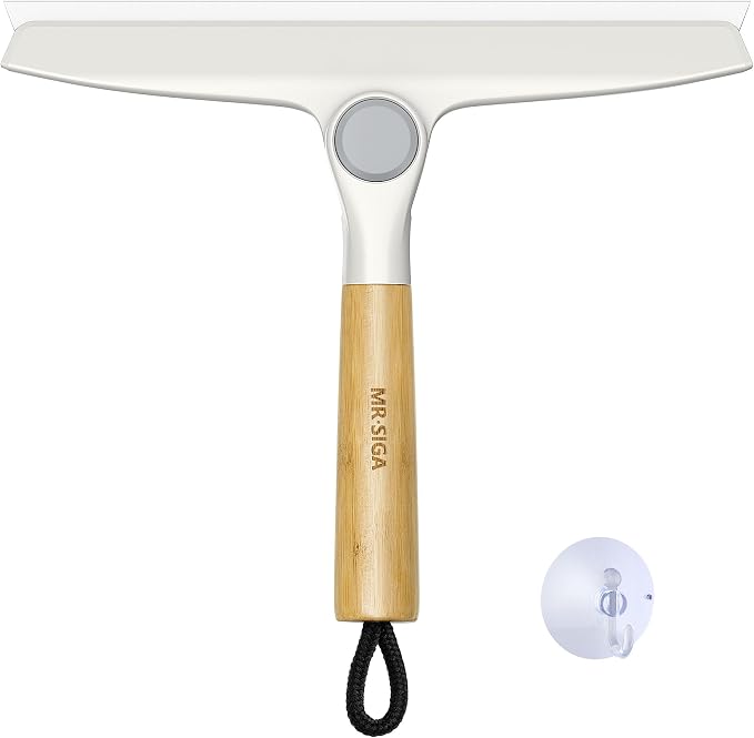 MR.SIGA Silicone Squeegee for Shower Door, 10 inch, showers and glass surfaces by MRSIGA